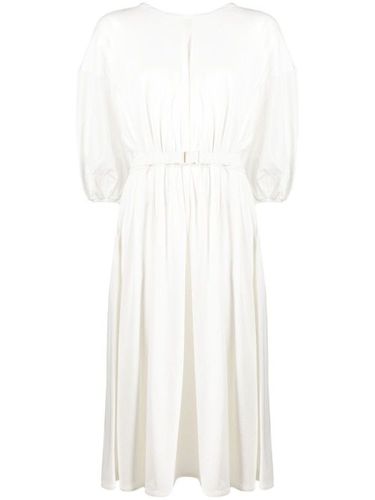 Robe mi-longue en coton à taille ceinturée - Moncler - Modalova