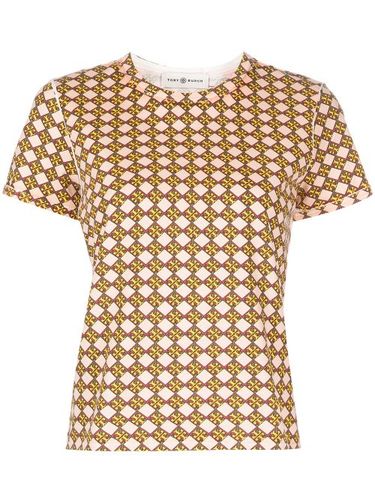 T-shirt en coton à motif monogrammé - Tory Burch - Modalova