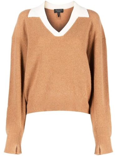 Pull en cachemire à col contrastant - rag & bone - Modalova