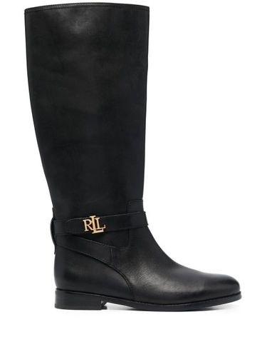 Bottes Brittaney à plaque logo - Lauren Ralph Lauren - Modalova