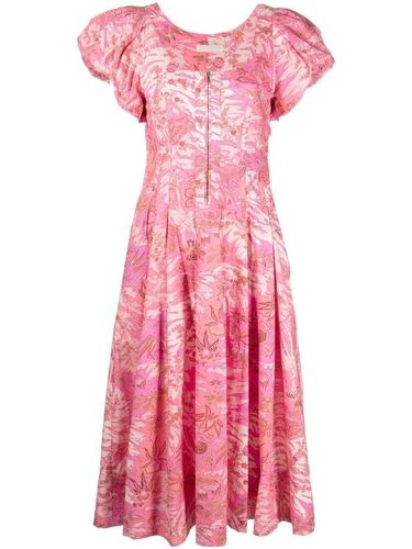 Robe zippée à imprimé botanique - Ulla Johnson - Modalova