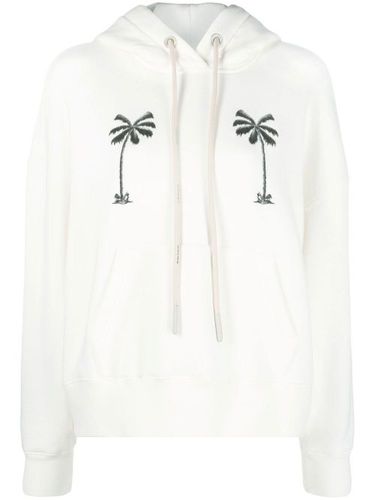 Hoodie en coton à logo imprimé - Palm Angels - Modalova