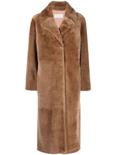 Manteau mi-long à fini texturé - Yves Salomon - Modalova