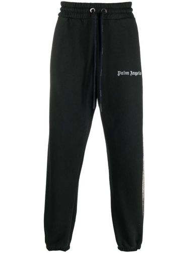 Pantalon de jogging en coton à logo imprimé - Palm Angels - Modalova