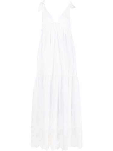 Robe longue ornée de dentelle - P.A.R.O.S.H. - Modalova