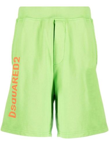 Short en coton à logo imprimé - DSQUARED2 - Modalova