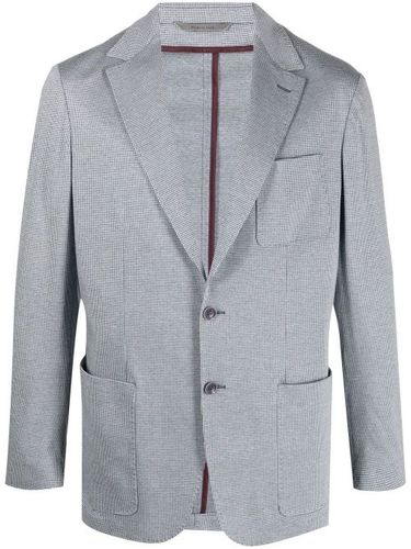 Blazer boutonné à carreaux - Canali - Modalova