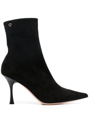Bottines Dunn 85 mm en daim - Gianvito Rossi - Modalova