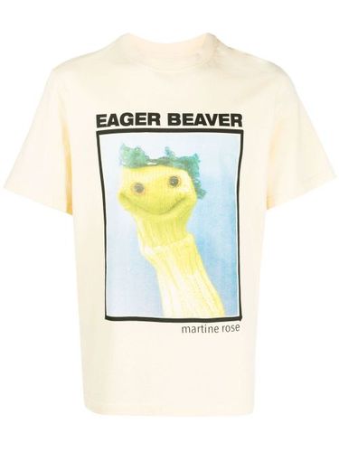 T-shirt en coton à imprimé graphique - Martine Rose - Modalova