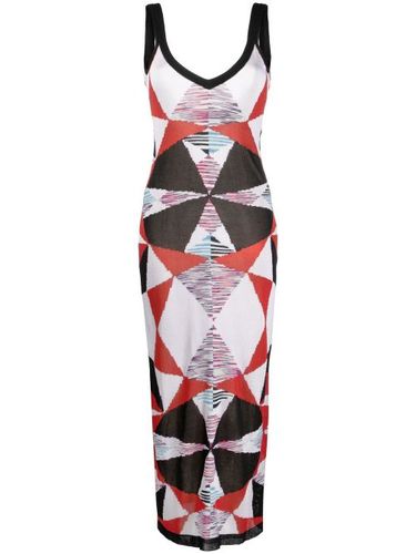 Robe en maille à coupe longue - Missoni - Modalova