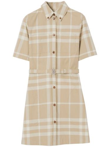 Robe-chemise en coton à carreaux - Burberry - Modalova