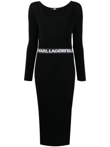 Robe en maille à logo imprimé - Karl Lagerfeld - Modalova