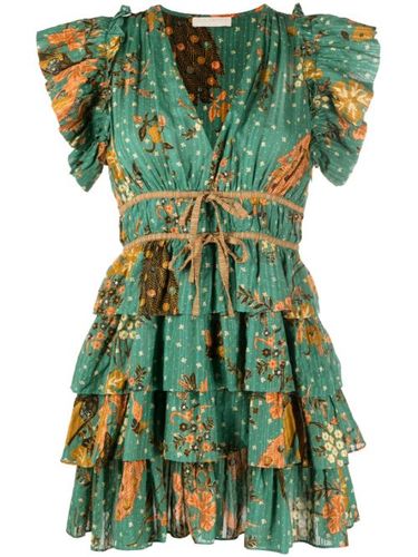 Robe courte Marni volantée à fleurs - Ulla Johnson - Modalova