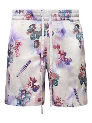 Short en soie à imprimé raisin - Nahmias - Modalova