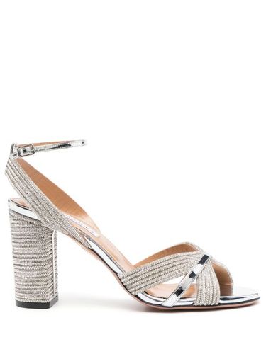 Sandales Sundance à ornements en cristal 85 mm - Aquazzura - Modalova