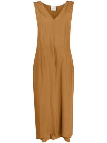 Robe en soie à coupe mi-longue - Alysi - Modalova