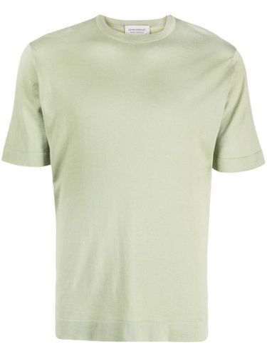T-shirt en coton à col rond - John Smedley - Modalova