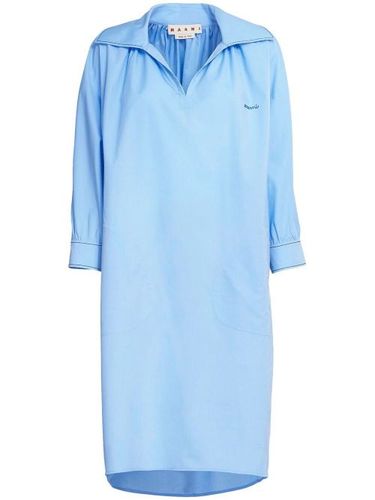 Robe-chemise à logo imprimé - Marni - Modalova