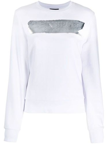 T-shirt en coton à logo métallisé - Plein Sport - Modalova