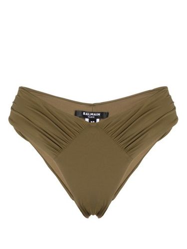 Bas de bikini à détails drapés - Balmain - Modalova