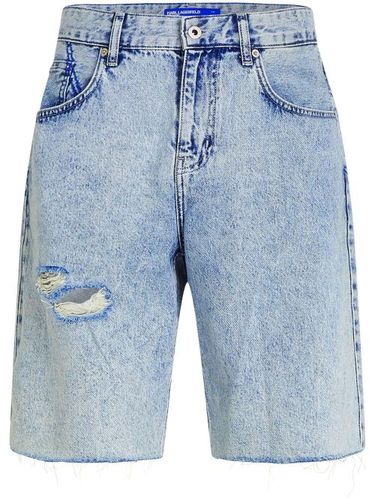 Short ample à effet usé - Karl Lagerfeld Jeans - Modalova