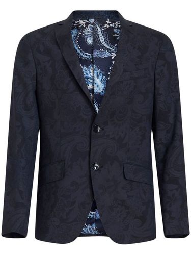 Blazer boutonné à motif jacquard - ETRO - Modalova