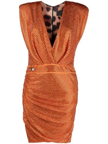 Robe ajustée à design strassé - Philipp Plein - Modalova
