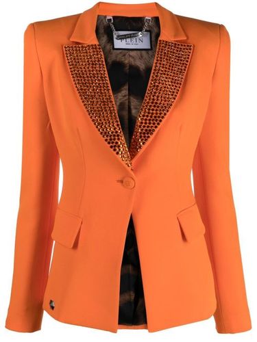 Blazer cintré à simple boutonnage - Philipp Plein - Modalova