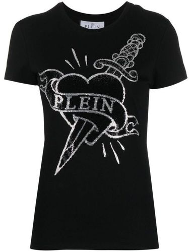 T-shirt à logo strassé - Philipp Plein - Modalova