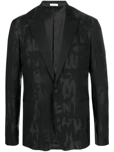 Blazer à motif monogrammé - Alexander McQueen - Modalova
