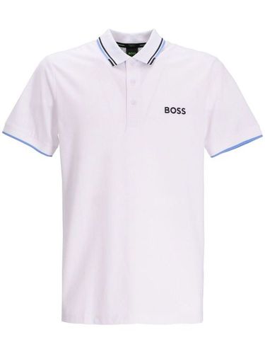 BOSS polo à logo brodé - Rose - BOSS - Modalova