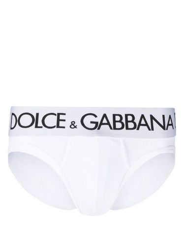Slip à bande logo - Dolce & Gabbana - Modalova
