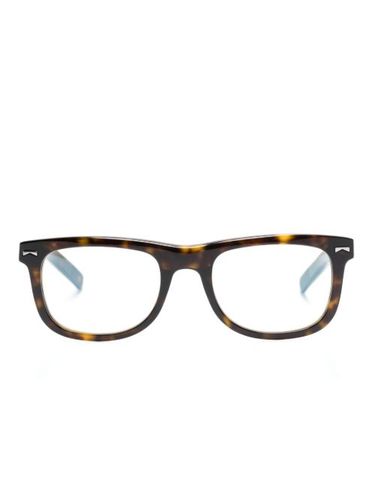 Lunettes de vue carrées à effet écailles de tortue - Montblanc - Modalova