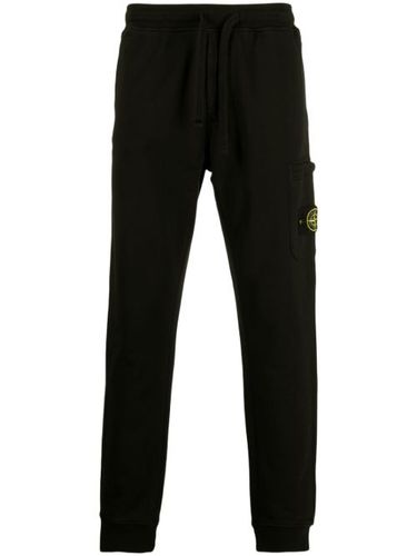 Pantalon de jogging en coton à logo brodé - Stone Island - Modalova