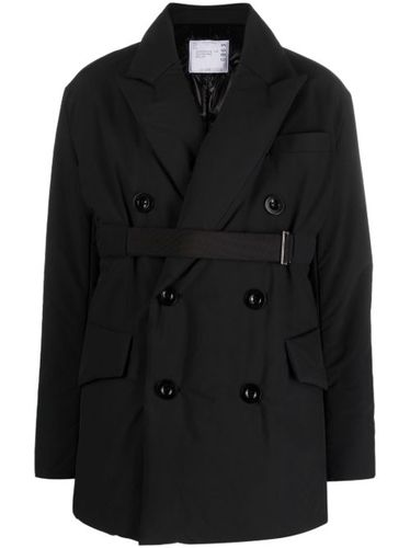 Blazer ceinturé à boutonnière croisée - sacai - Modalova