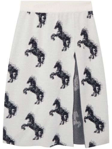 Jupe mi-longue Pixel Horse en jacquard - Stella McCartney - Modalova