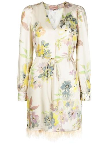 Robe courte à fleurs - TWINSET - Modalova