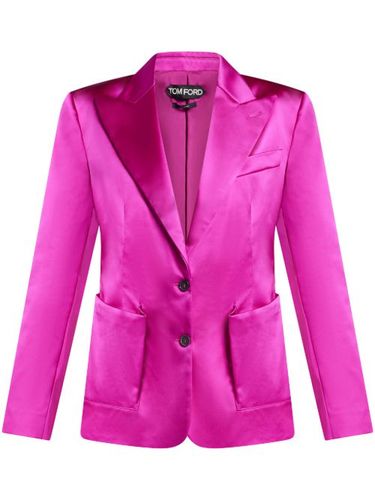 Blazer en satin à simple boutonnage - TOM FORD - Modalova