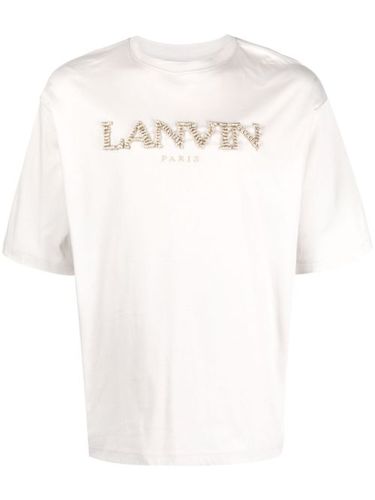 T-shirt en coton à logo brodé - Lanvin - Modalova