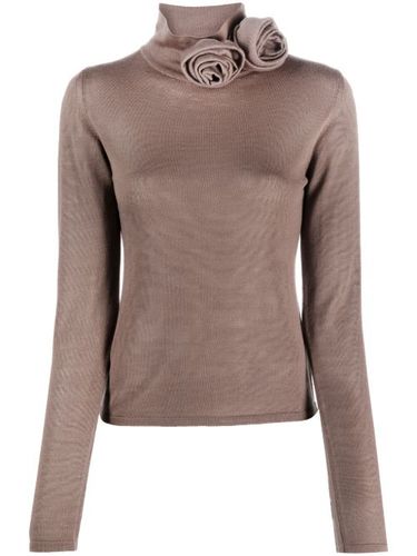 T-shirt à appliqué fleur - Blumarine - Modalova