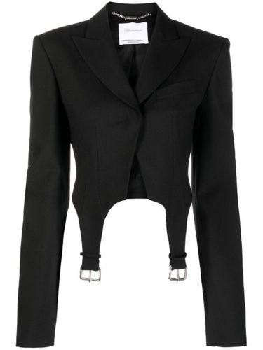 Blazer crop à détail de boucle - Blumarine - Modalova