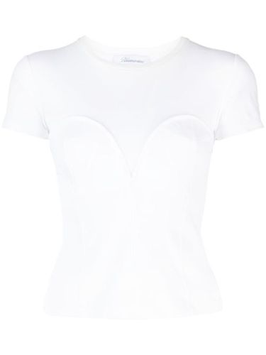 T-shirt à détails embossés - Blumarine - Modalova