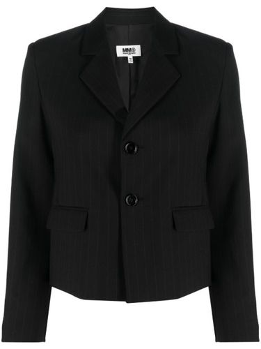 Blazer rayé à simple boutonnage - MM6 Maison Margiela - Modalova