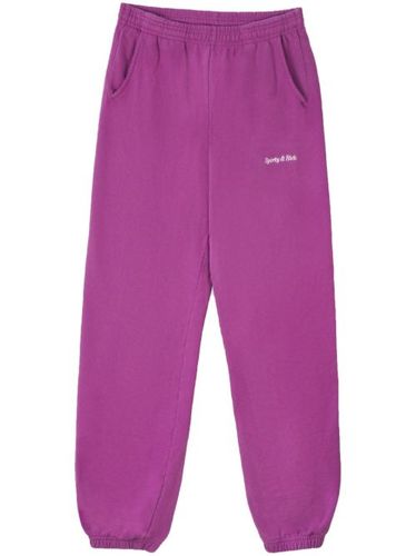Pantalon de jogging en coton à logo brodé - Sporty & Rich - Modalova