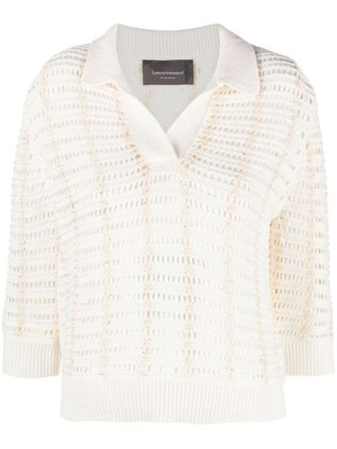 Polo en maille à manches trois quarts - Lorena Antoniazzi - Modalova