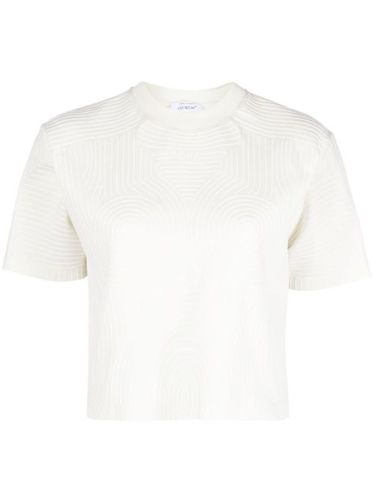 T-shirt en coton à motif embossé - Off-White - Modalova