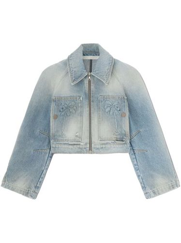 Veste en jean Paris à coupe crop - Palm Angels - Modalova