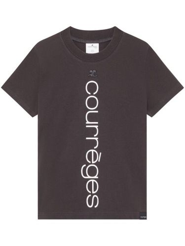 T-shirt en coton biologique à logo imprimé - Courrèges - Modalova