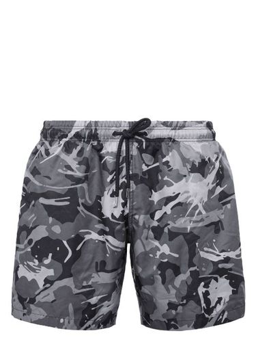 Short de bain à imprimé camouflage - Plein Sport - Modalova