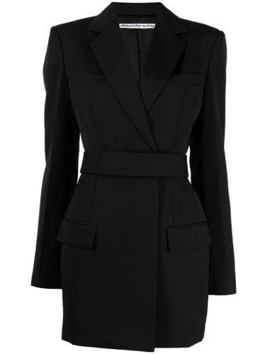 Robe ceinturé à logo brodé - Alexander Wang - Modalova